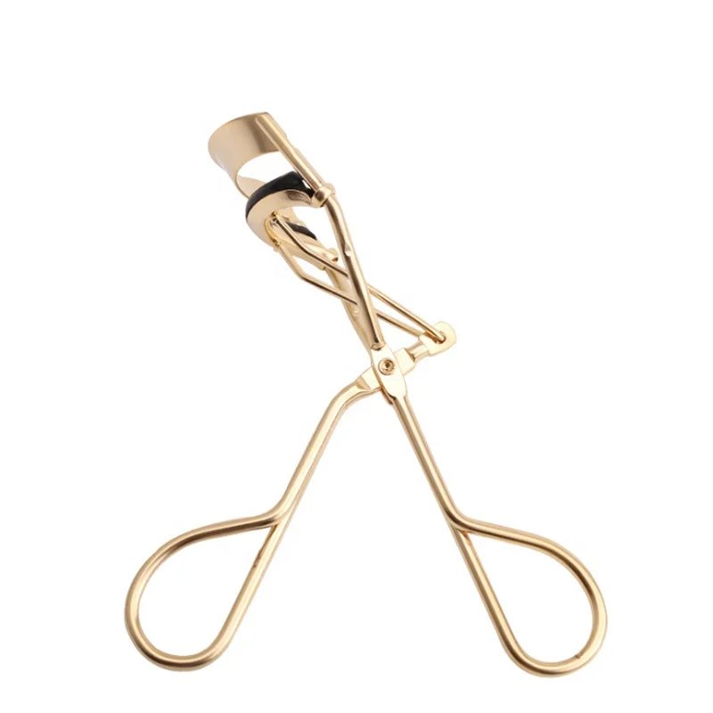 

Wholesale Private Label Gold Stainless Steel Beauty Eyelash Curler, Gold or custom