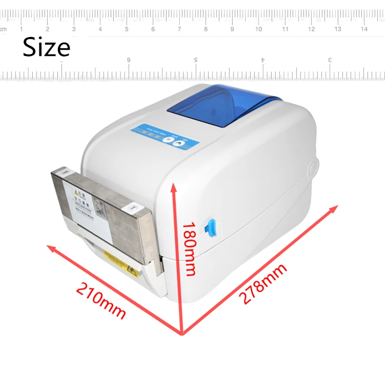 300dpi Tag Washing Mark Barcode Garment Label Printer With Auto Cutter