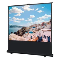 

New Hot Top Quality Transparent Holographic Floor Rising Projector Screen Supplier From China Display Portable Pull up