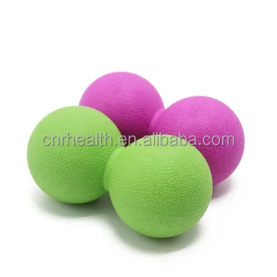 

Non Slip Surface Texture Customized Single/double Lacrosse Peanut Shape Gym Massage Single Ball, Pink, purple, green, black,grey, red,etc