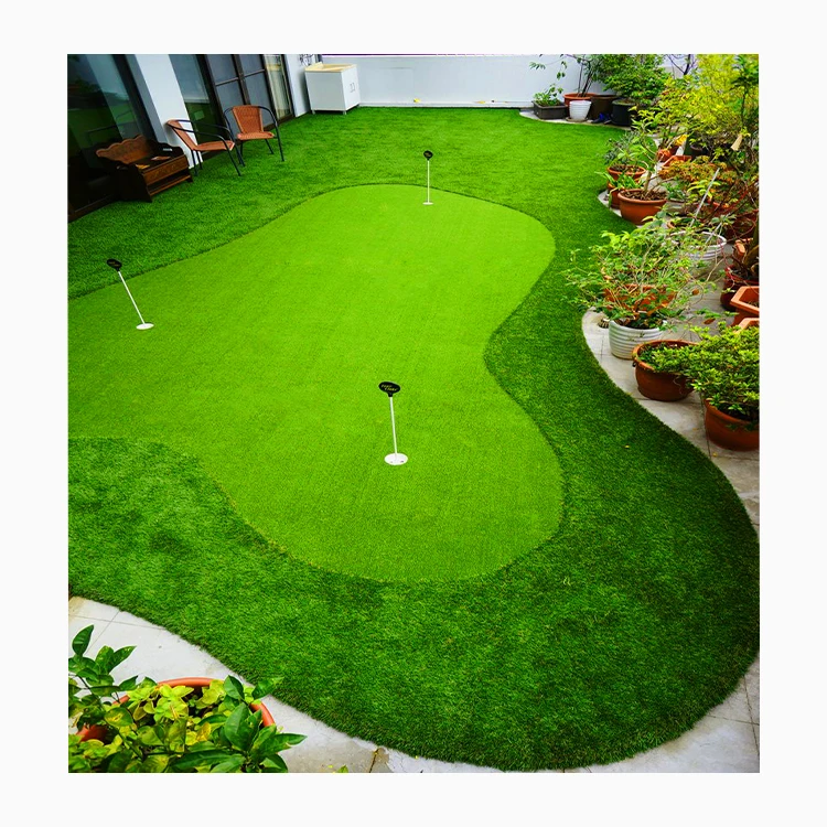 

13mm grass artificial turf golf mat landscaping garden grass synthetic turf for sale