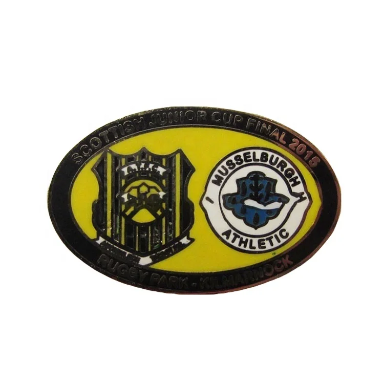 

Custom hard enamel baseball west ham gold plated united league trading black nickel Lapel Pin, Pantone color