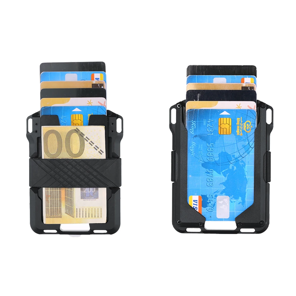 

Custom logo Aluminum alloy wallet Minimalist Slim Card Holder