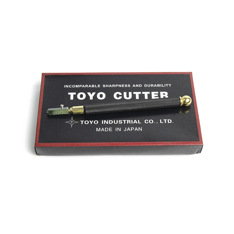 

Zhongzuan Hot sale 6pcs/box Black Iron Handle Original Japan Toyo Tc-10 Glass Cutter for Cutting Glass Tiles