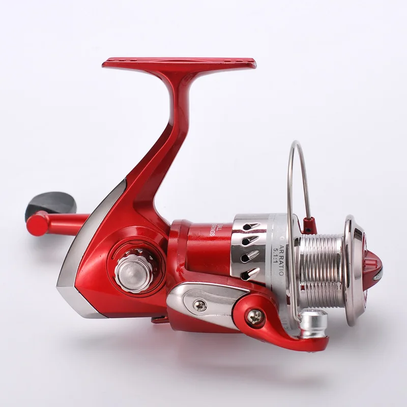 

Red Color All Plastic Spinning Reels 5.1:1 high speed 5BB Ball Bearings Light NL 1000 2000 3000 4000 5000 6000 Fishing Reels
