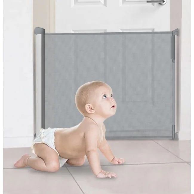 

Super Wide Protective Barrier Fence Gate Security Baby Gate, White
