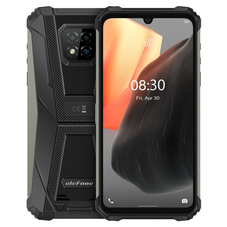 

2021 New Design Rugged Phone, 8GB+128GB IP68 Waterproof 5580mAh Battery, 6.1 inch Android 11 mobile phone Ulefone Armor 8 Pro