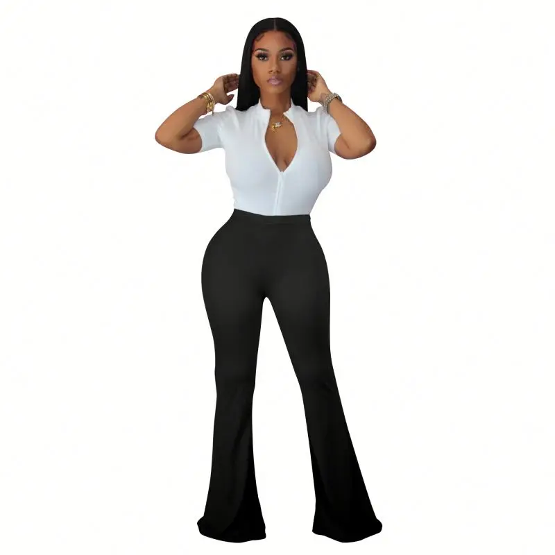 

fashion women flare pants sexy fall flare pants 2021