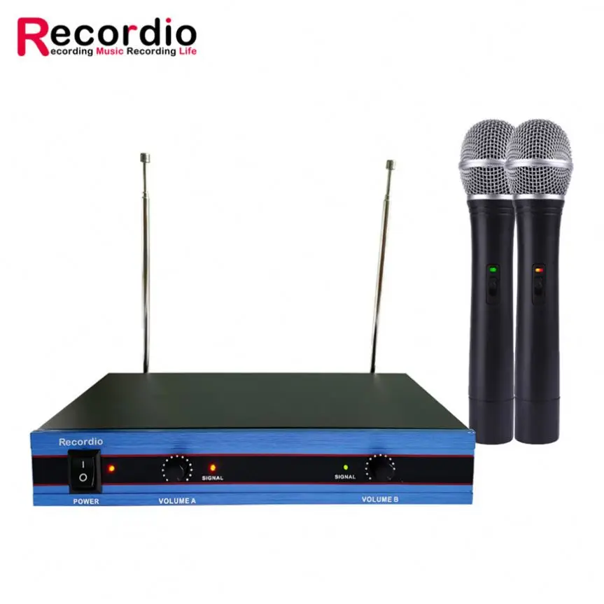 

GAW-V744 Good Selling Wireless Microphone System For Wholesales, Silver&black