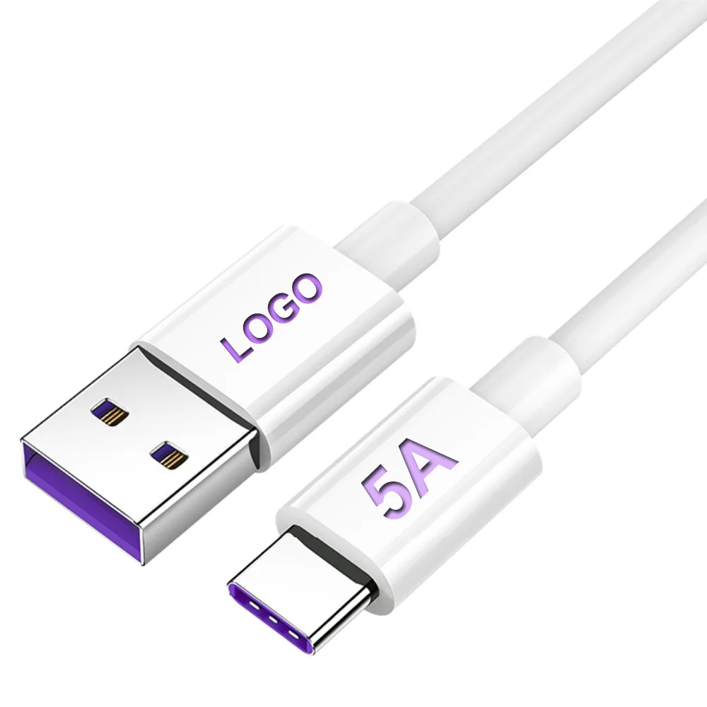 

WIK-HT High Quality 1M 2M 3M Tipo USB C Type Fast 5A Charging Cable, White