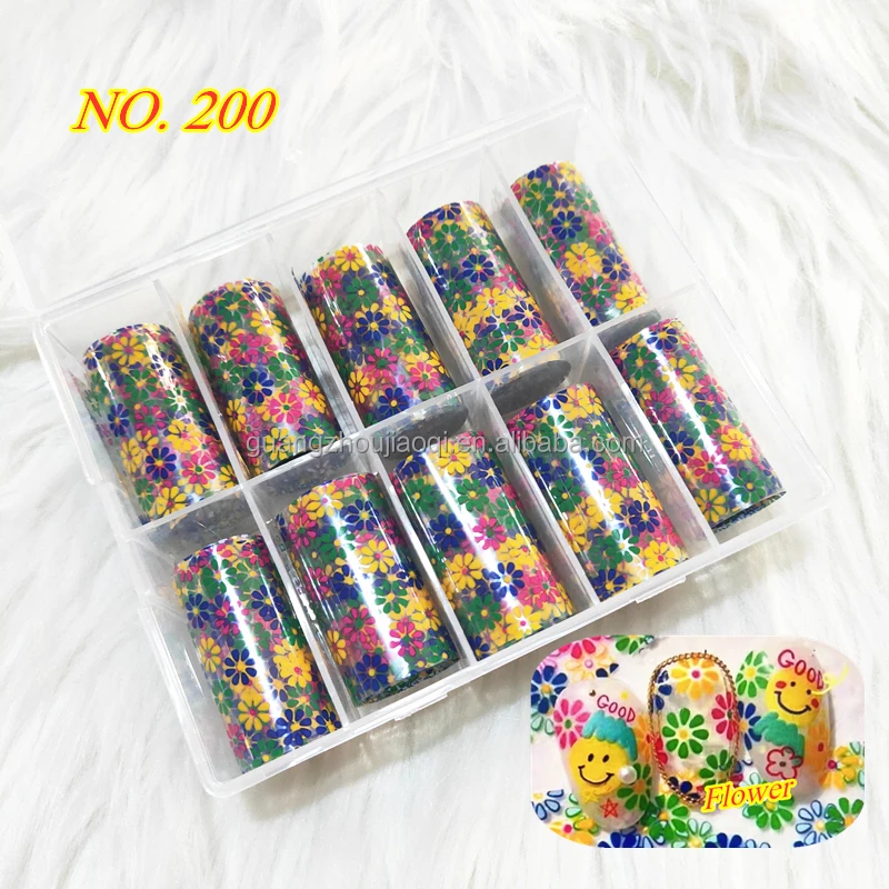 

2022 chrysanthemum flower sticker Designer Logo Foil for Nail Art Decoration Hot Transfer Nail Foil