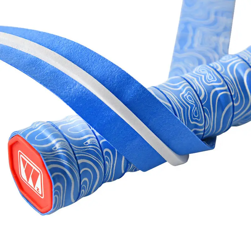 

badminton racket grip Durable Colorful PU Material Anti Slip Silk screen water ripples overgrip tennis