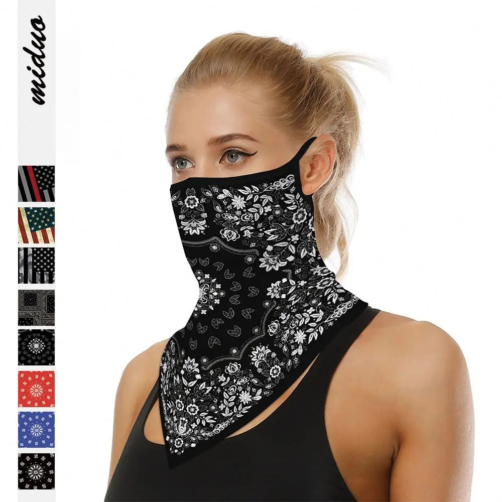 

Hot seller multifunctional sunscreen outdoor digital printing ear-mounted scarf, Picture color or customized color
