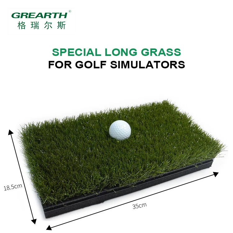 Golf 3D Long Grass Hitting Mat for Realistic Shot Trajectories Practice