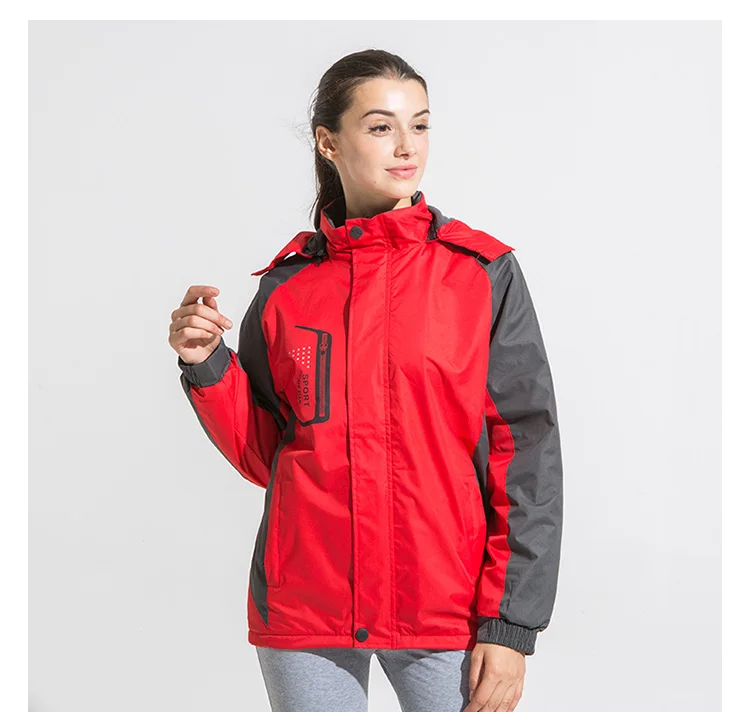

Women Fleece Jacket Polar Fleece Polyester Outdoor interchange winter Jacket with Pockets