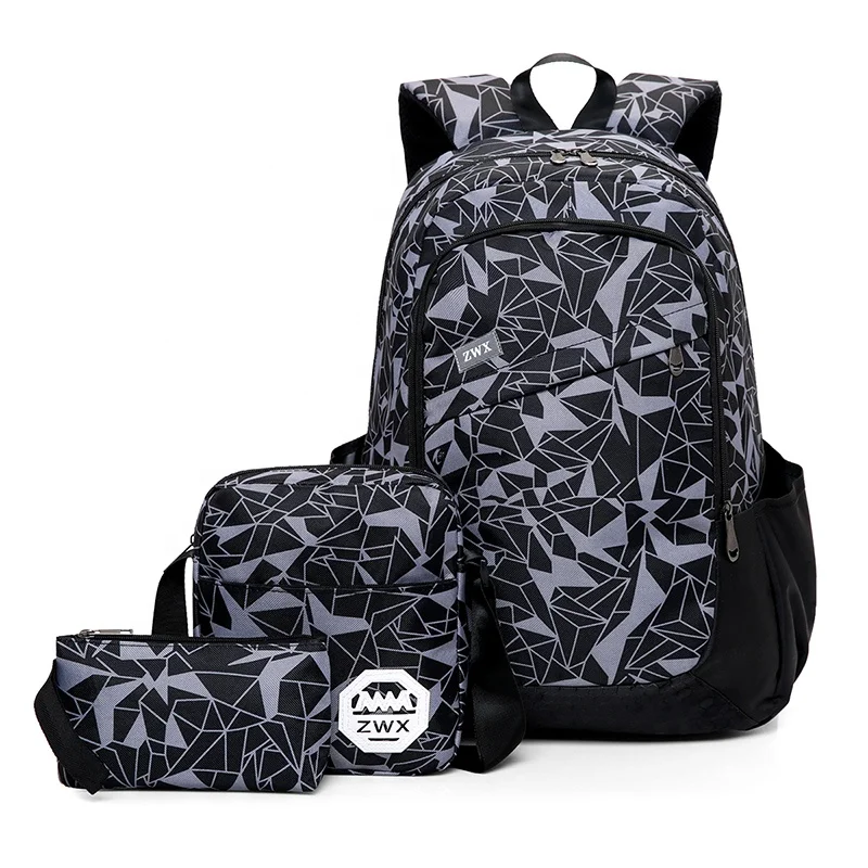 

online customized vintage black laptop school bag backpacks for school, Black, blue, orange, red;customized