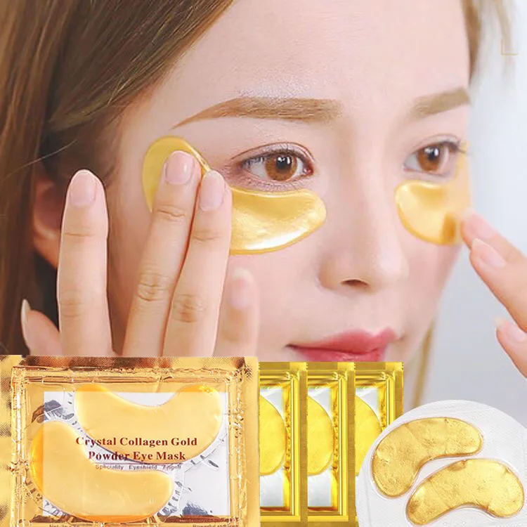 

OEM Wholesale 24k gold collagen under eye patch moisturizing crystal eye pads gel patch under eye patches for anti dark circle