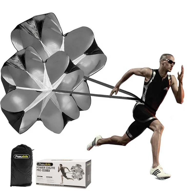 

Double nylon power running chute speed training resistance parachute for Soccer Football Sport