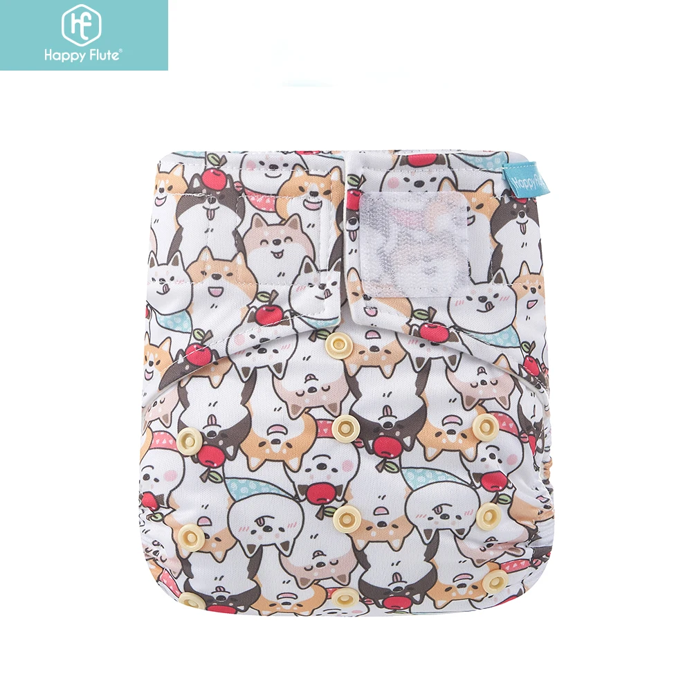 

Happy Flute Wholesale Reusable Baby Diaper Stock Washable Organic Cotton Pocket Cloth Diaper