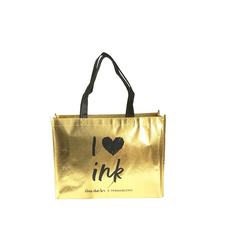 

Custom Laser Lamination PP Non Woven Shopping Tote Bag for Wedding Trade Show Promotion, Customized color