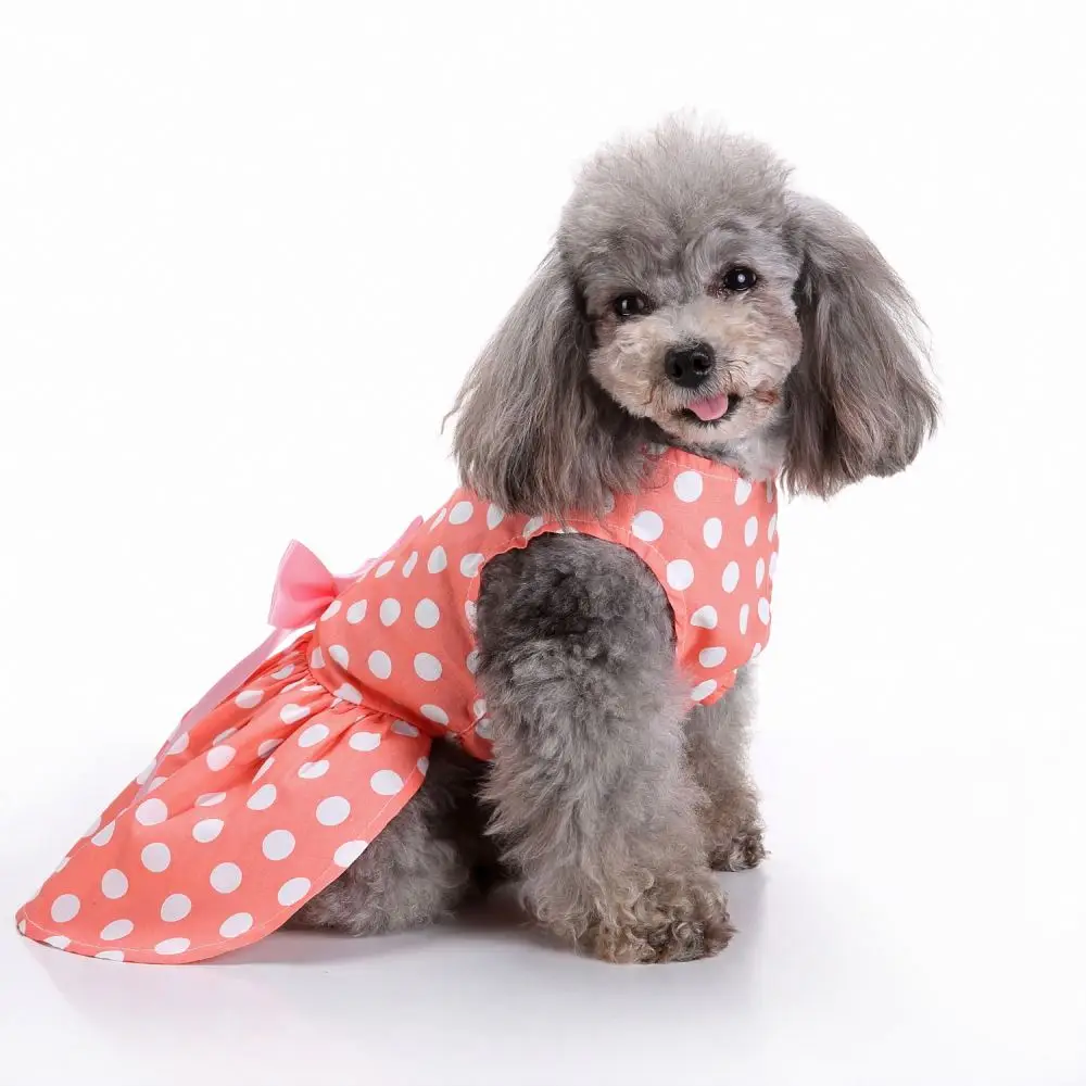 

wholesale 2021 new style pet apparel pet dog dress summer designers luxury dog clothes, Red