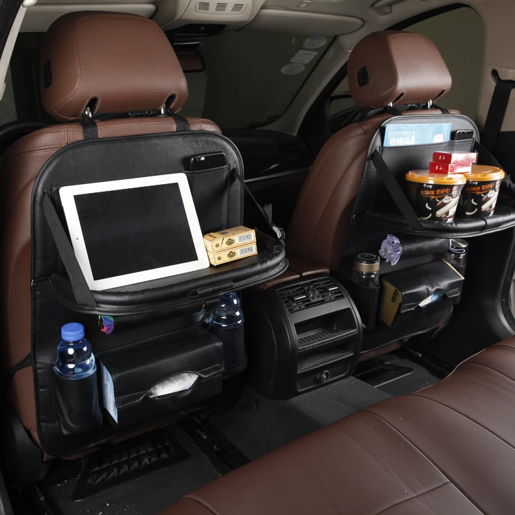new design car back front seat protector organizer with lots of pockets