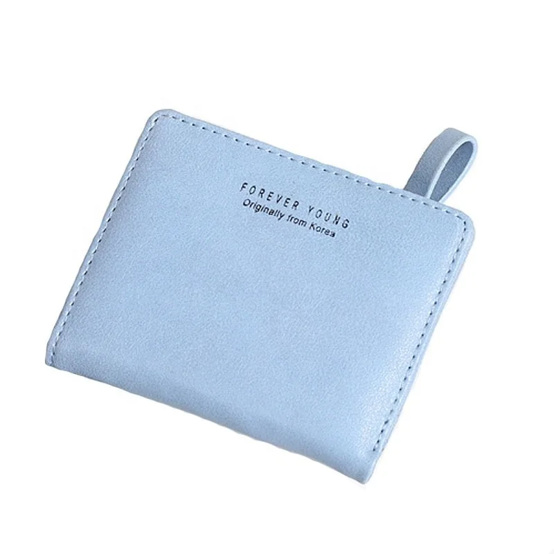 

Fashion Holder Zipper Coin Bag Short Simple Female Wallet Mini Leather Clutch Bag