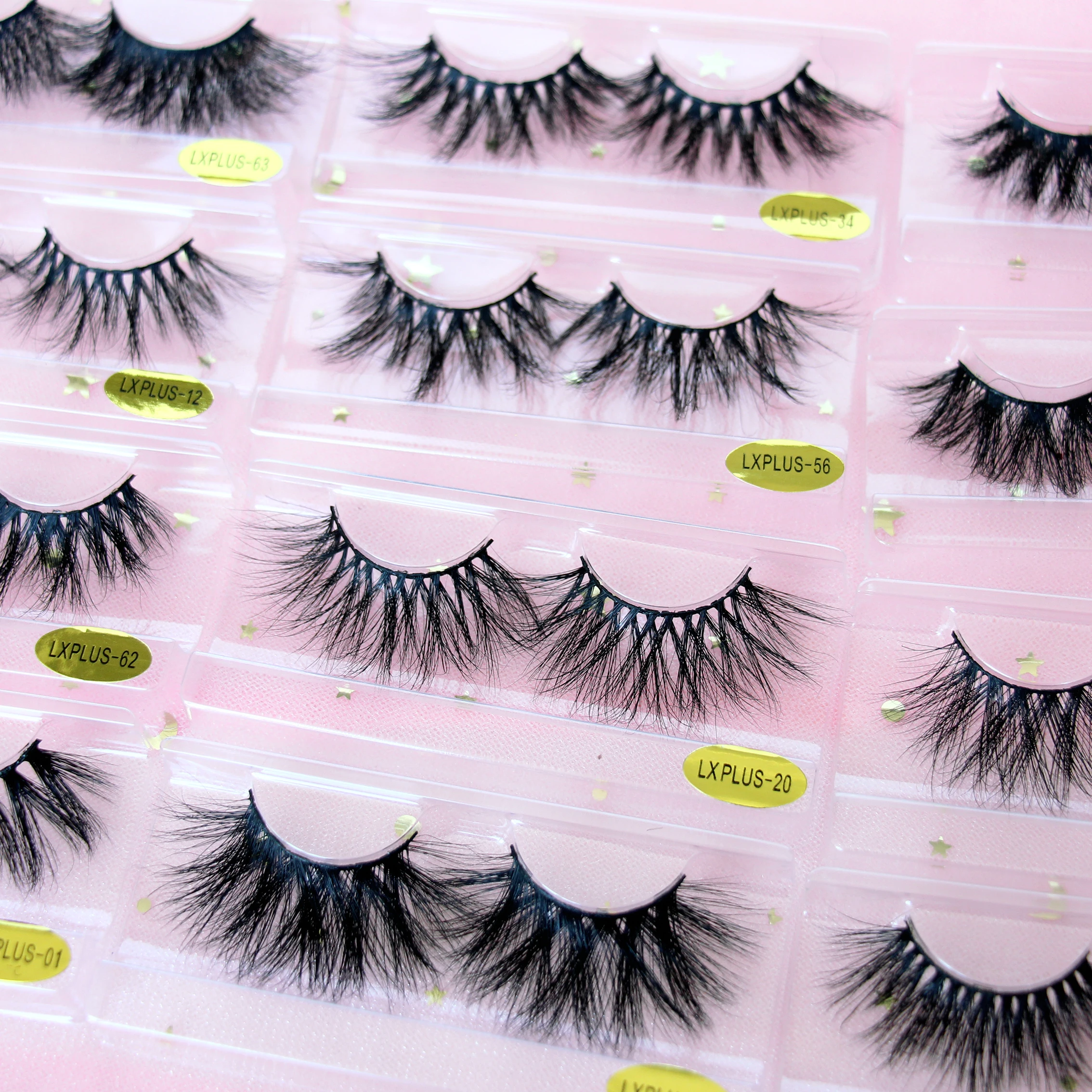 

Hot selling custom 20mm 3d mink eyelashes wholsale/full strip lashes custom packaging/eyelash vendor