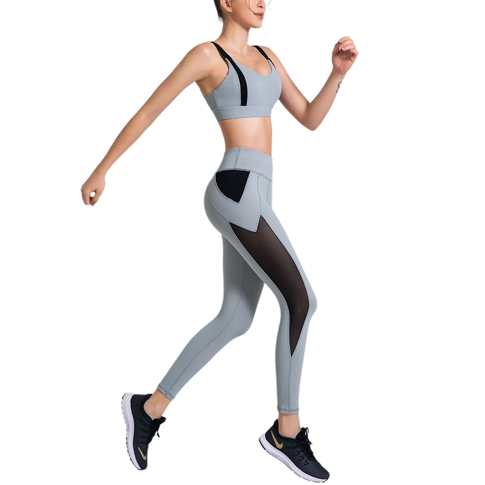 

2021 Sexy Women Custom LOGO Printed Gym Fitness Compression Workout Sport Seamless Tights Sets Yoga Clothes, Black, blue, purple