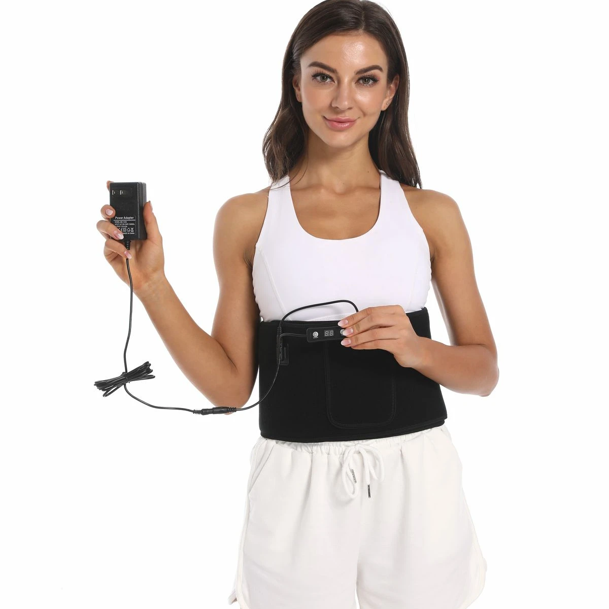 

Body waist slimming effective weight loss red light led light laser waist belt
