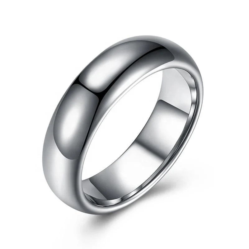 

Trendy Simple Jewelry Muti Color Tungsten Steel Solid Gold Eternity Ring for Couple