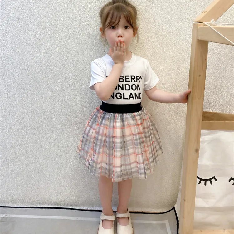 

2021 Hot sale Fashion Summer Boutique Pretty Kids skirts Clothing Suit Set Baby Girls Children Clothes Outfits, Picture shows