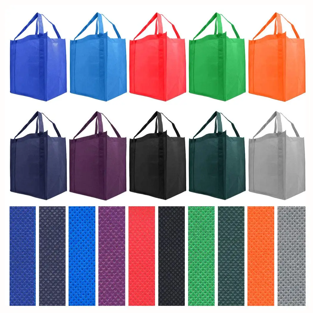 Heavy Duty Large Reusable Super Strong Non Woven Convention Grocery ...