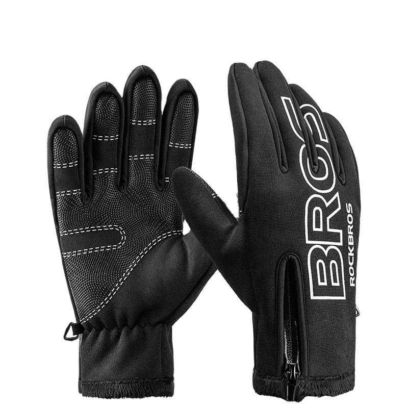 

CBR ODM Windproof Cycling Gloves Autumn Winter gloves for bicycle Warm Windproof bicycle hand gloves sport full finger