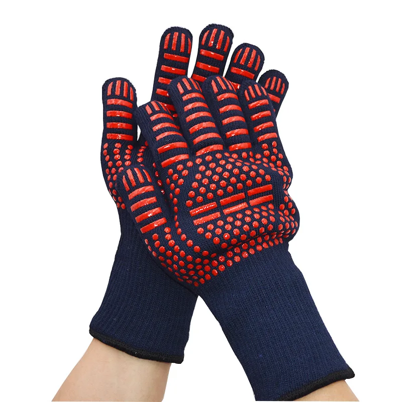 

Wholesale Aramid Barbecue Oven Glove Handschuhe Grillhandschuhe Extreme Heat Resistant Glove Grill BBQ Glove