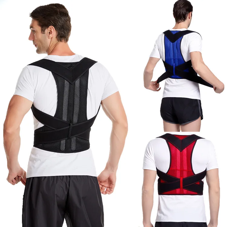 

Back Brace Posture Corrector Full Back Support Brace with Removable Dorso-Lumbar PadImproves Posture