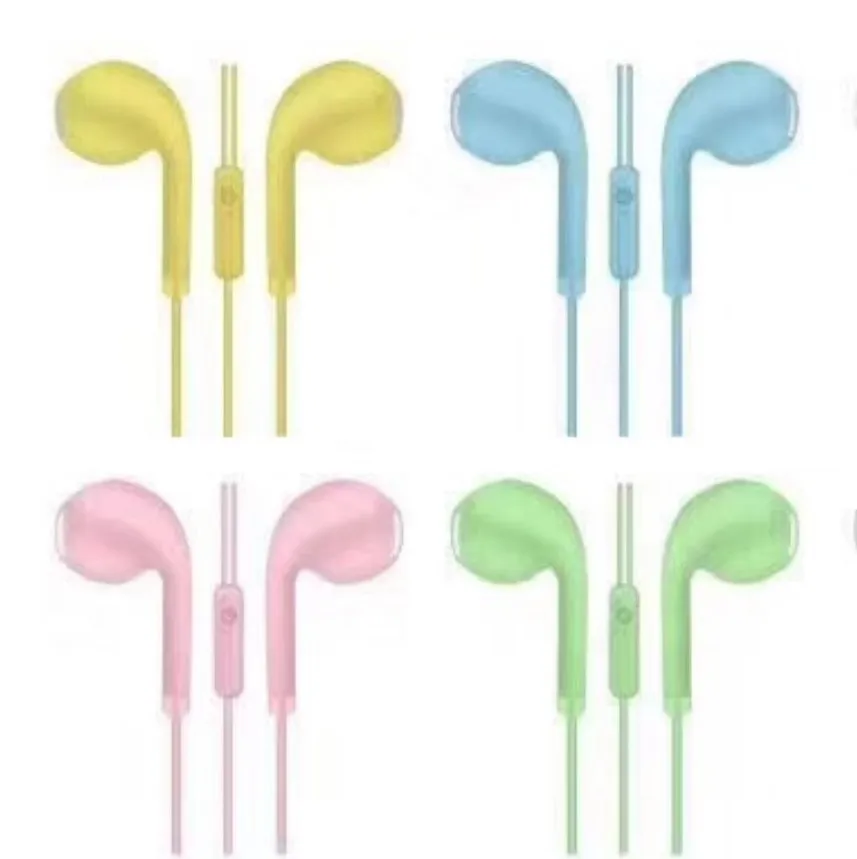 

Macaron Color U19 Wired Earphone 1.2M 3.5MM Stylish In-ear Earbuds Super Bass Music Headset For Mobile Phone