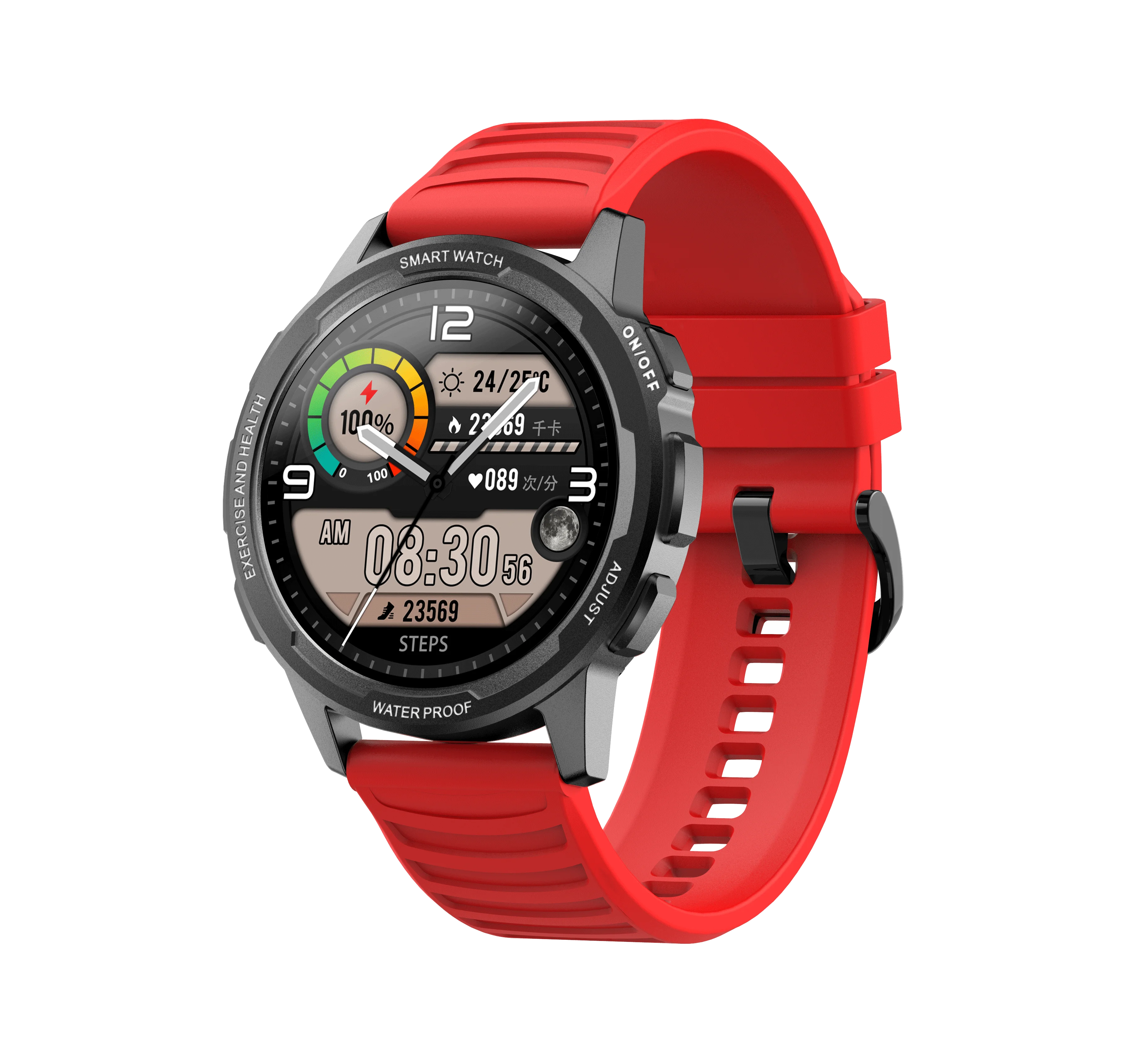 

SENBONO X28 Smart Watch2021 Men 3ATM Waterproof Sports Fitness Activity Tracker Women Smartwatch 360*360 HD Screen Drop shipping, Black red green orange