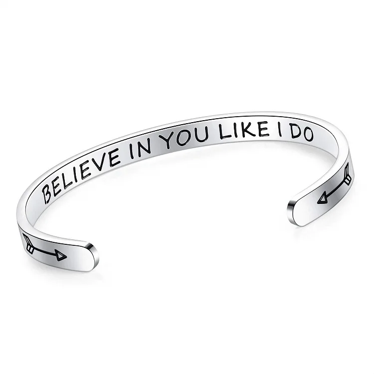 

Romantic love for couples stainless steel adjustable silver bracelet fasion lucky charm bracelets jewelry
