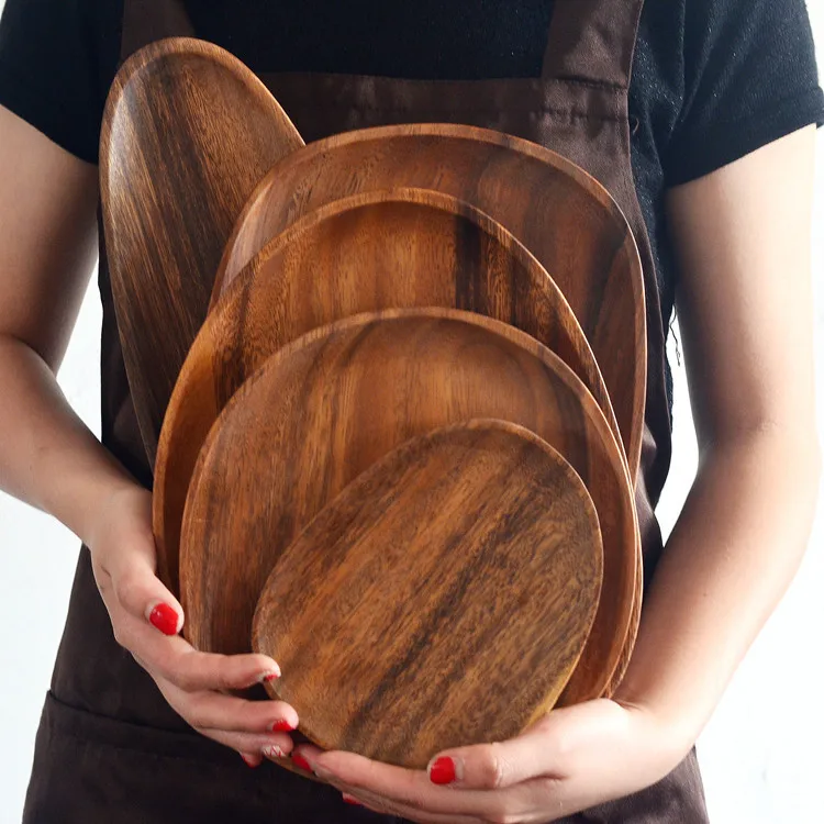 Hot Sale Natural Kitchen Plate Dishes Set Engraved Logo Irregular Shape Dessert Serving Acacia Wood Plate For Tableware Buy Wood Plate Serving Wood Plate Dessert Serving Wood Plate Product On Alibaba Com