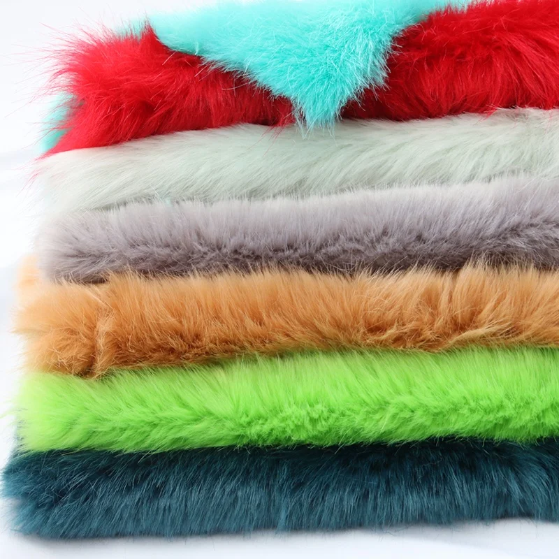 
Customized Wholesale Long Hair Faux Fur Fabric Artificial Fur 