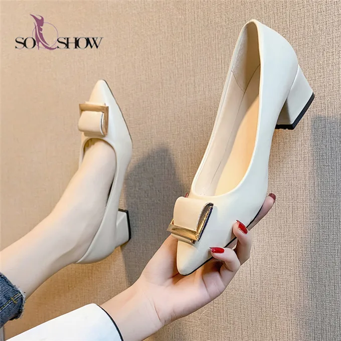 

Sandalias Luxury Pointed Toe bucket Shoes Women thin high Heels for Ladies