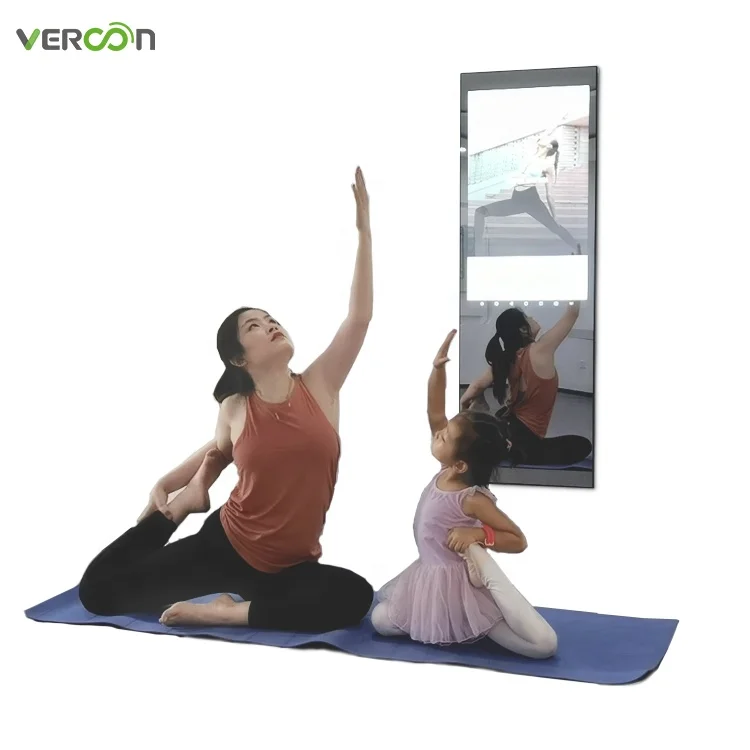 

Hot sale zigbee mirror interactive gym 3D depth camera exercise mirror smart for living room