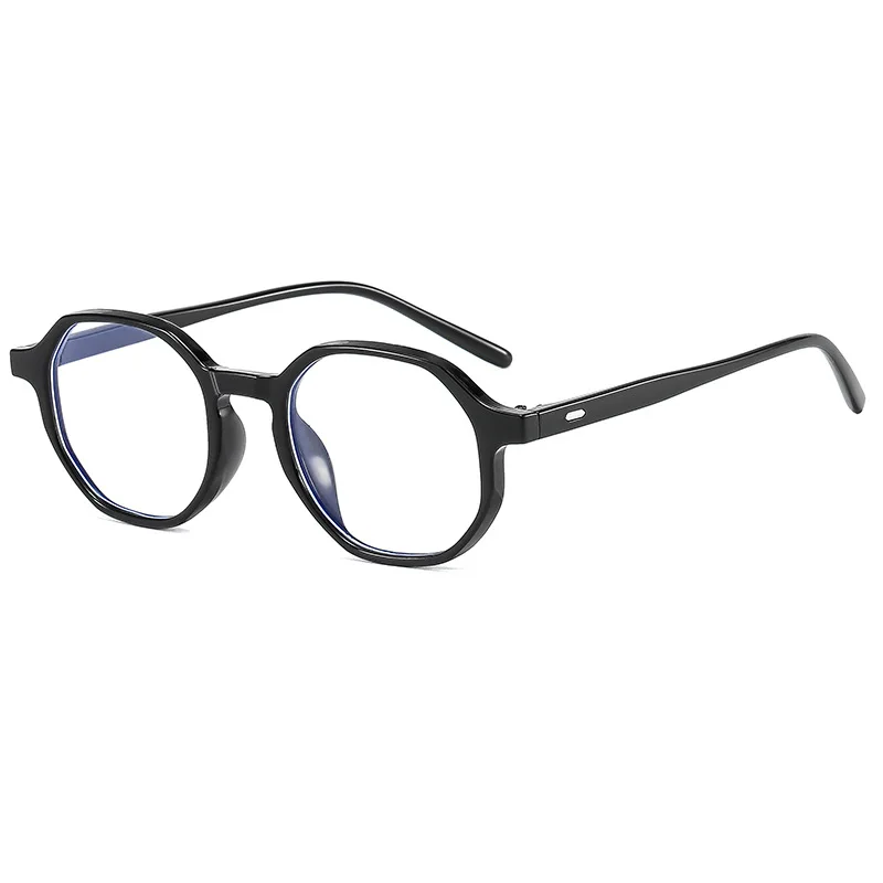 

[RTS] 2020 New hot unisex ins glasses blue light blocking transparent glasses PC hexagon sharp optical glasses, Customize color