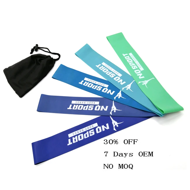 

Hot sell custom printed logo suspension private label exercise elastic tension loop gym resistance bands set, Customized color