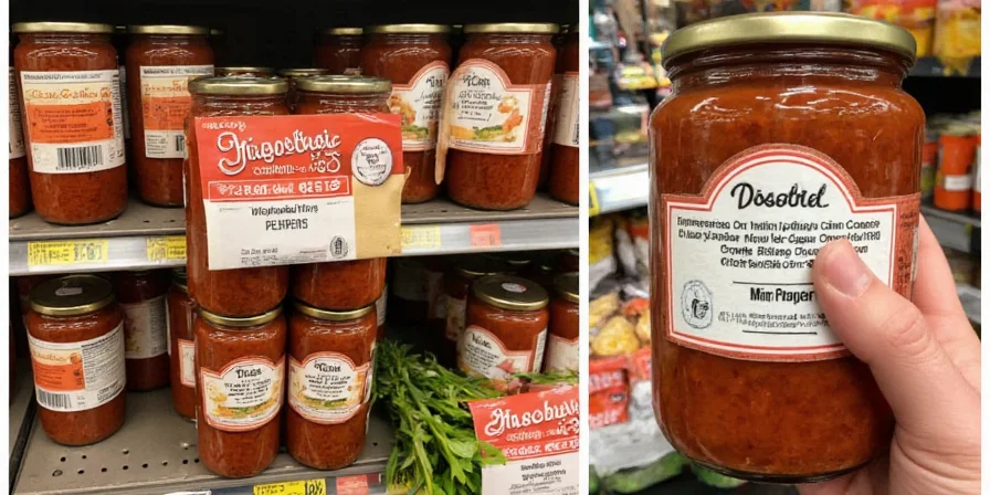 Well-stocked Kitchen Shelf with Chipotle Peppers and Other Spices