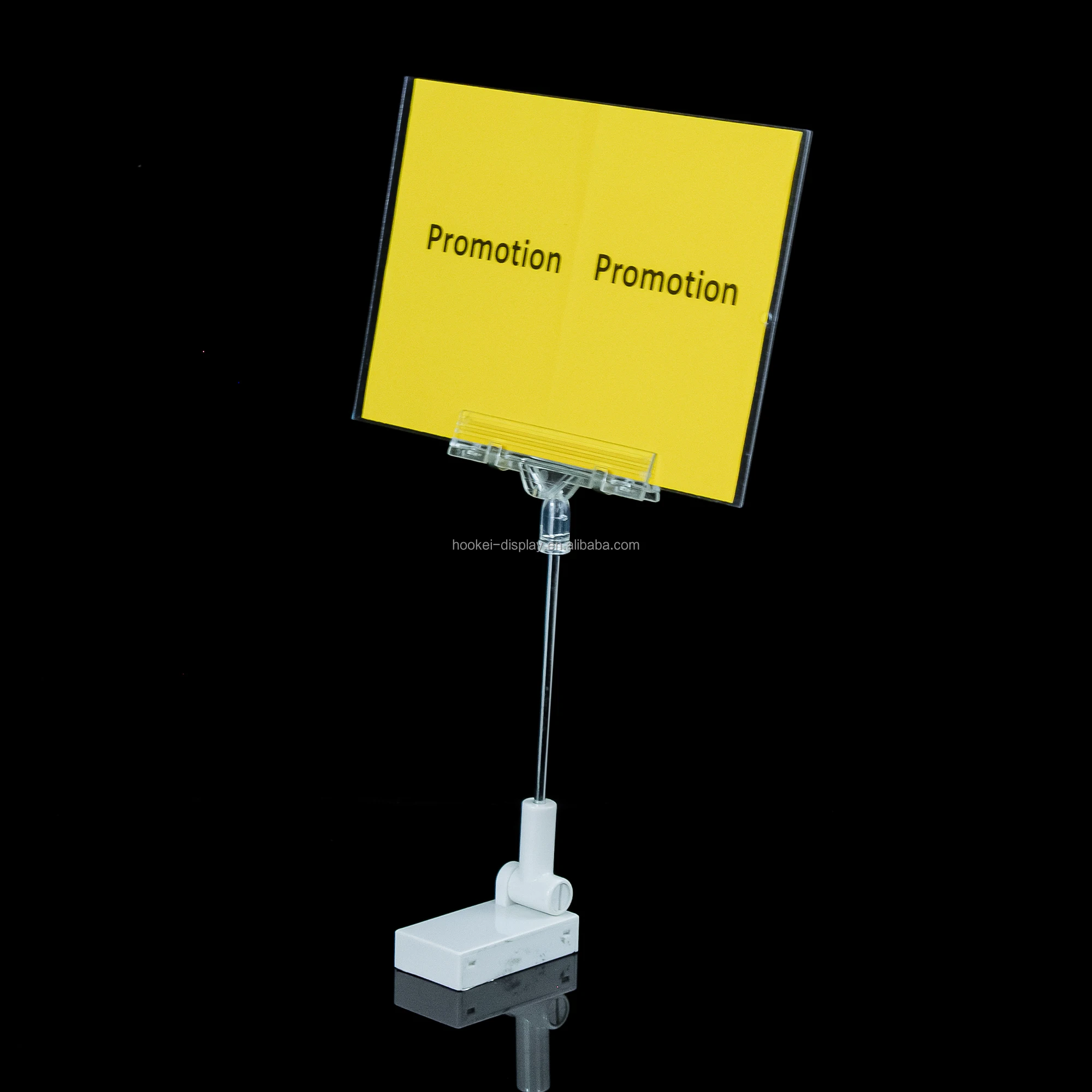 

Advertising Plastic Magnetic Banner Holder Stand with A6 Acrylic Sign Holder