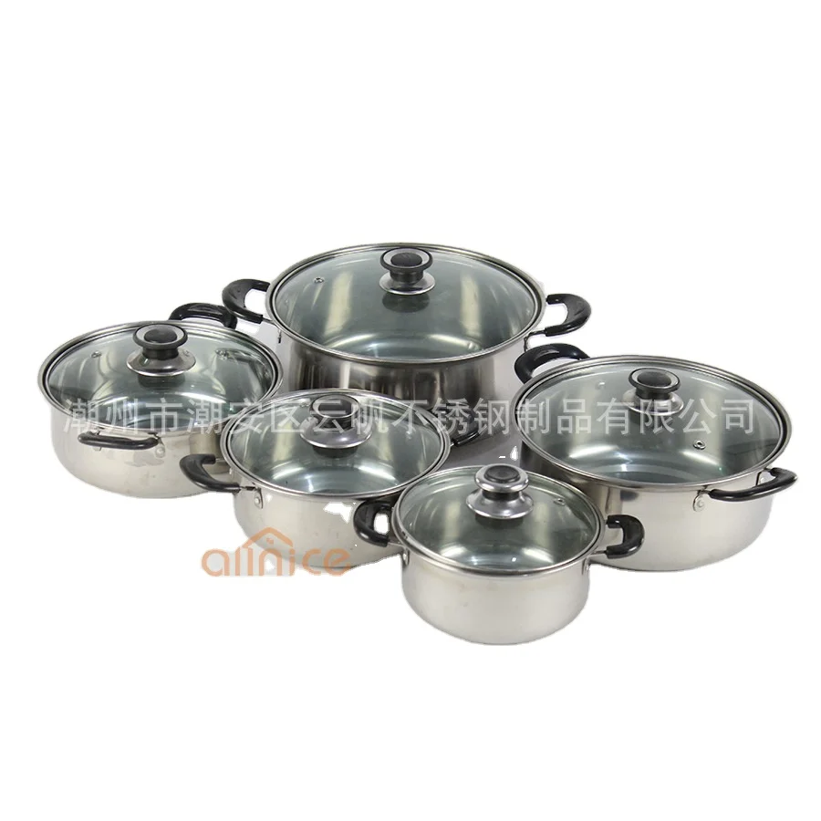 

Hot cooking pot stainless steel non stick granite cookware sets, Customized color