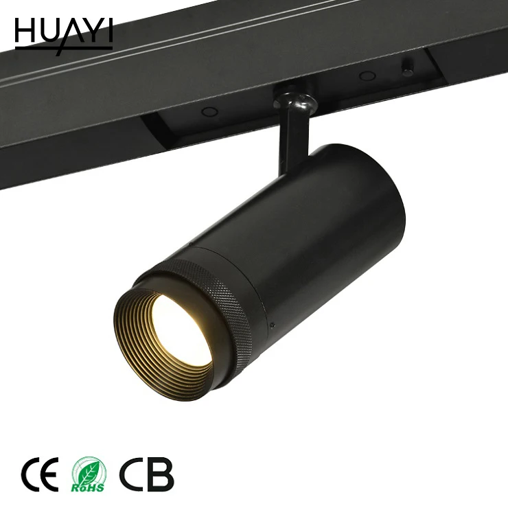 Contemporary Manufacturer Surface Mounted Black Aluminum 12W Track Light