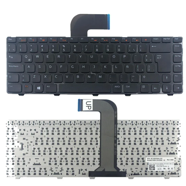 

HK-HHT Laptop LA latin keyboard for DELL Vostro 1440 1445 1450 1540 Keyboard